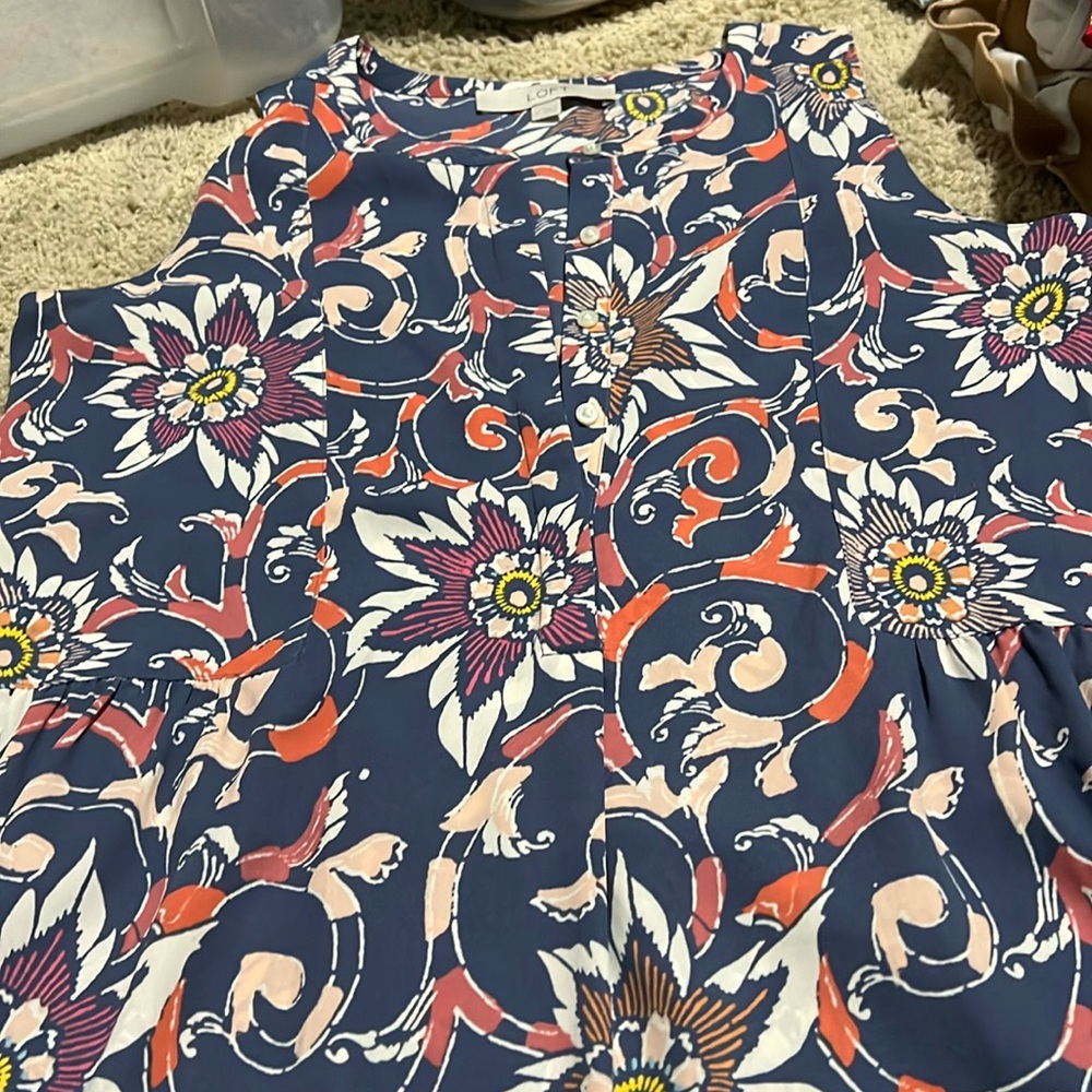 Floral Sleeveless Top - Multicolor - Picture 4 of 4